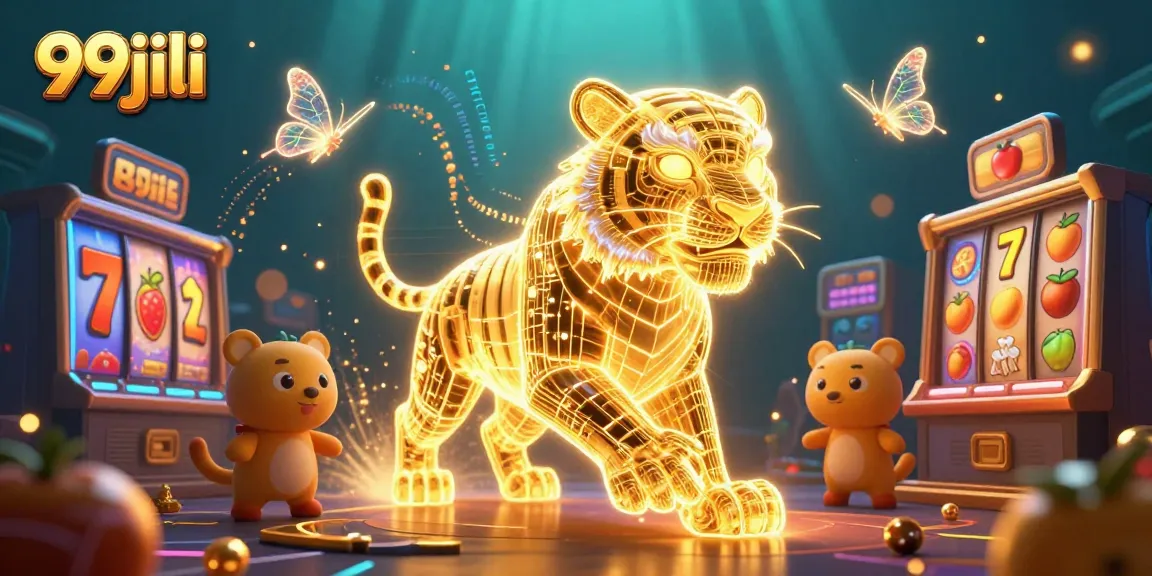 Engage in thrilling 99jili casino adventures with dynamic slot reels and energetic characters.