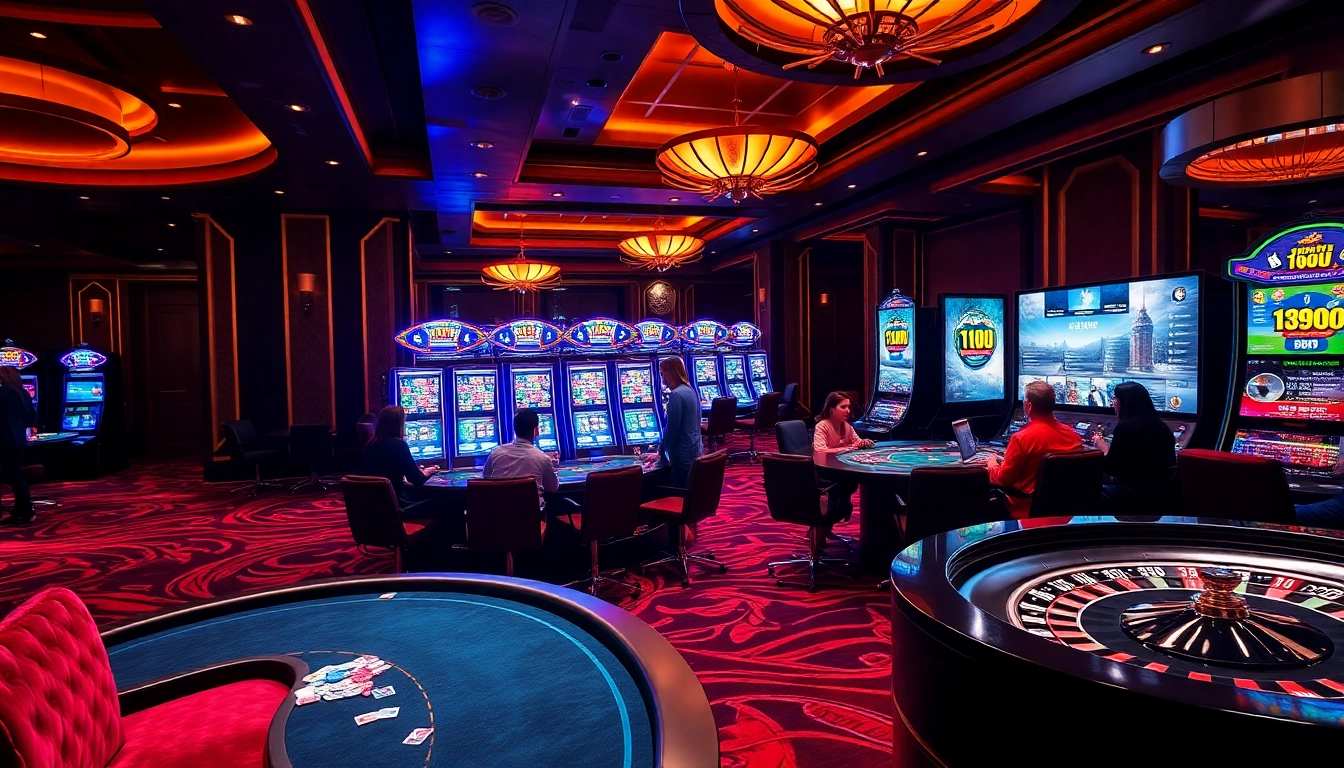 Experience 11uu excitement at a vibrant casino with thrilling slot machines and poker action.