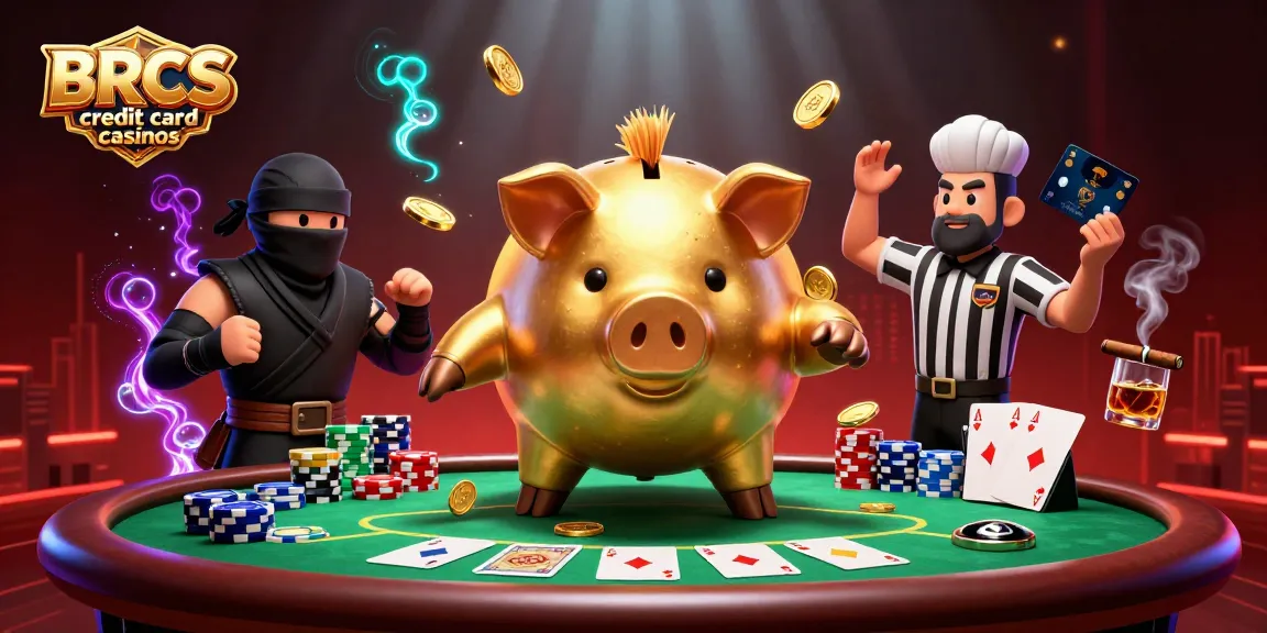 Experience the excitement of BRCS credit card casinos with lively characters and dynamic casino elements.