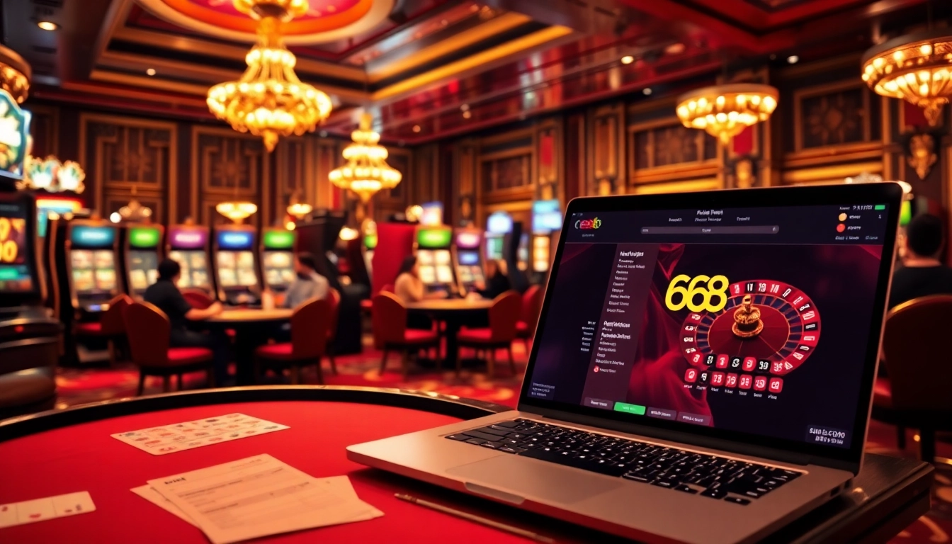 Experience thrilling gameplay at ee88 with casino tables and vibrant slot machines.