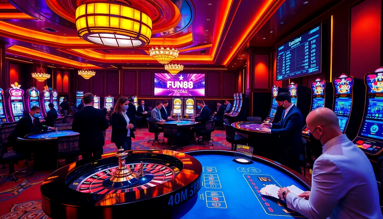 Experience the excitement of online gambling at fun88.social with luxurious casino tables and vivid game action.
