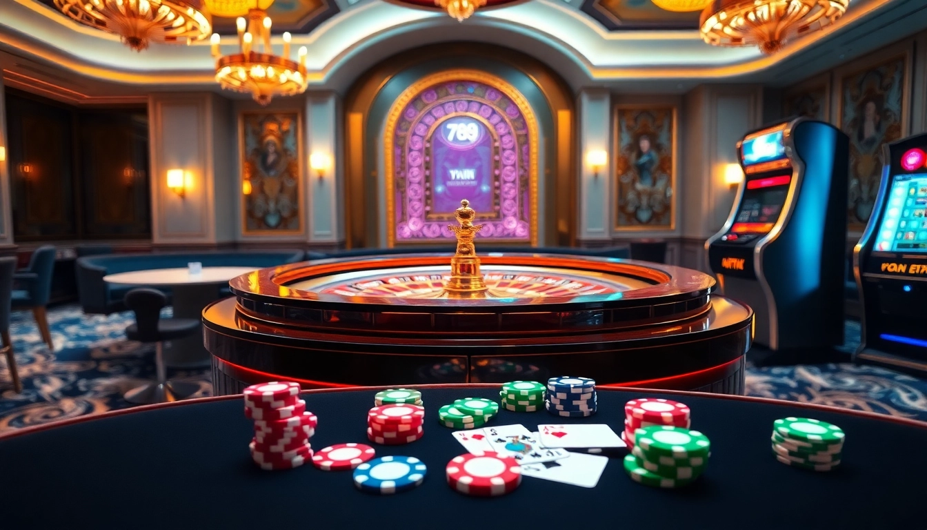 Experience the thrill of gambling at https://lsa.jp.net/ with an elegant roulette table, vibrant chips, and glowing ambiance.