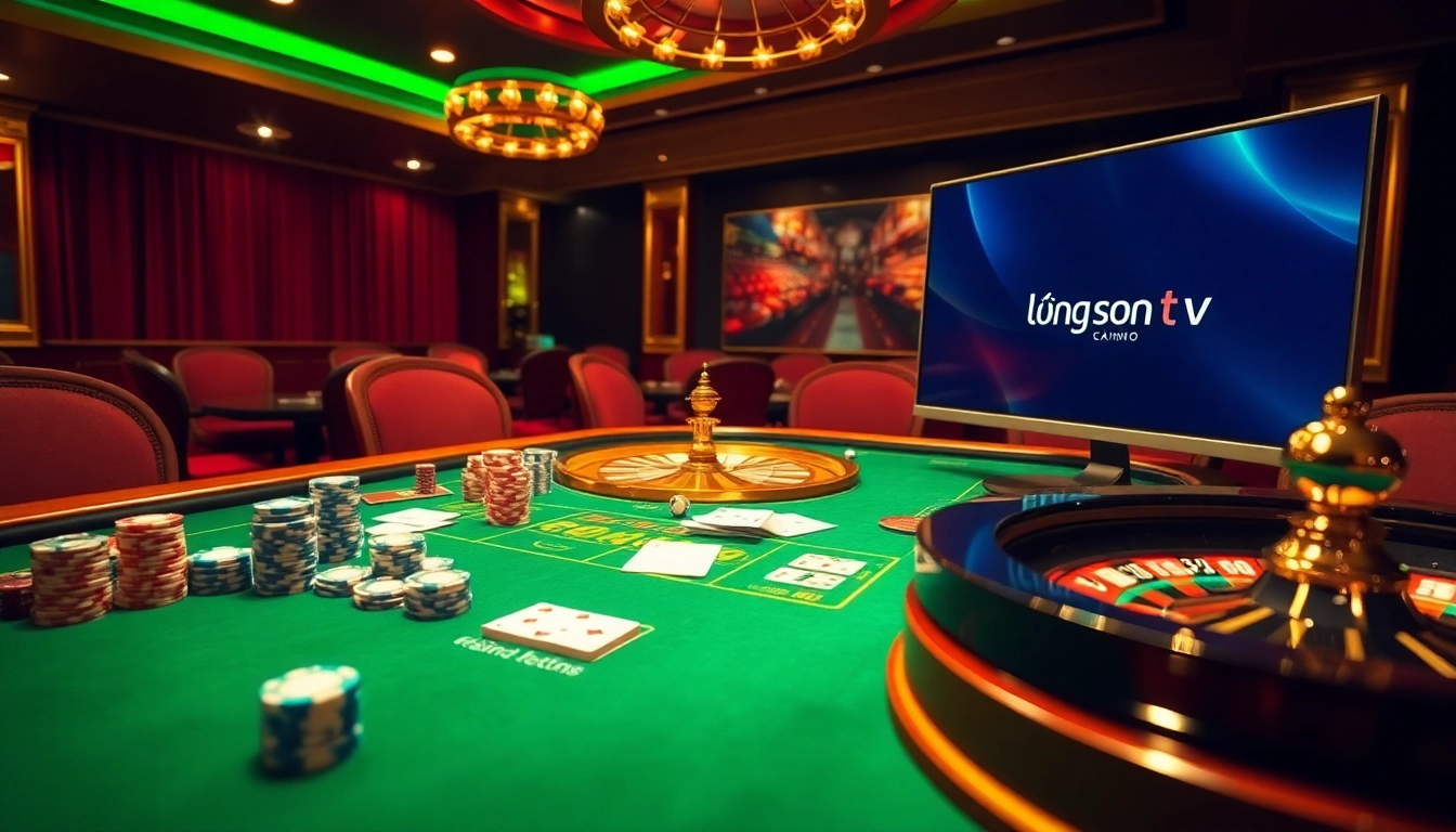 Lương Sơn TV offers an engaging poker experience with vibrant casino visuals and high-quality gameplay.