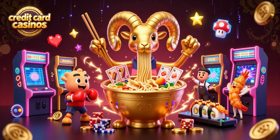 Engage in thrilling gameplay at credit card casinos with vibrant character action and gaming elements.