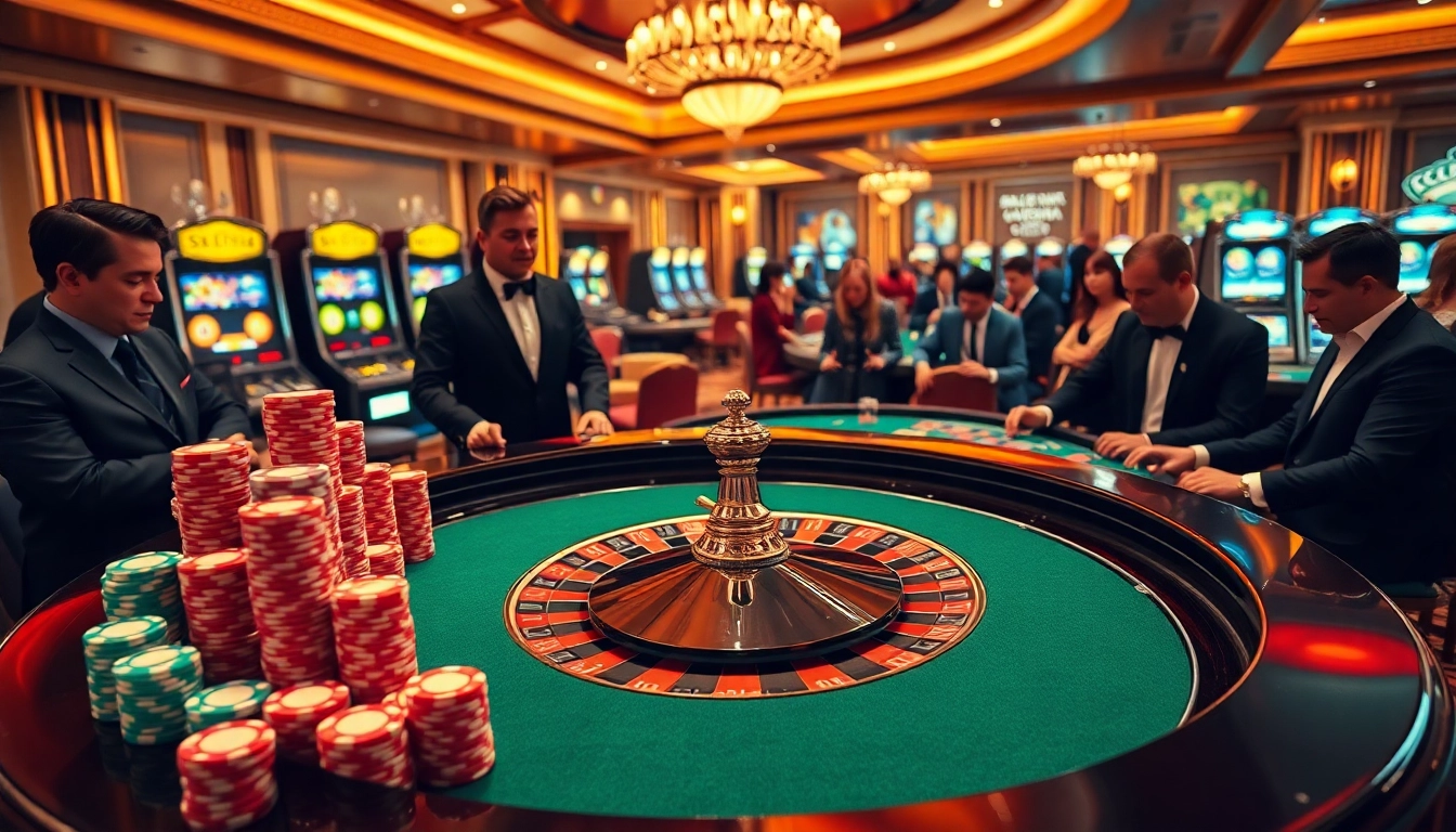 Experience excitement at https://rr9988.net/ with vibrant roulette and blackjack tables in a luxurious casino.