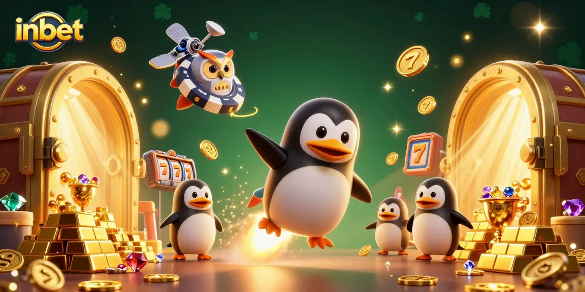 Engage in thrilling fun at inbet with the golden penguin and poker space station adventure.