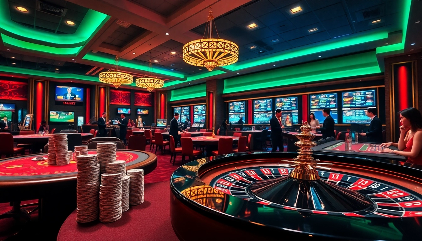Exciting gameplay at Nhà Cái XIN88 showcasing players enjoying a vibrant casino experience.