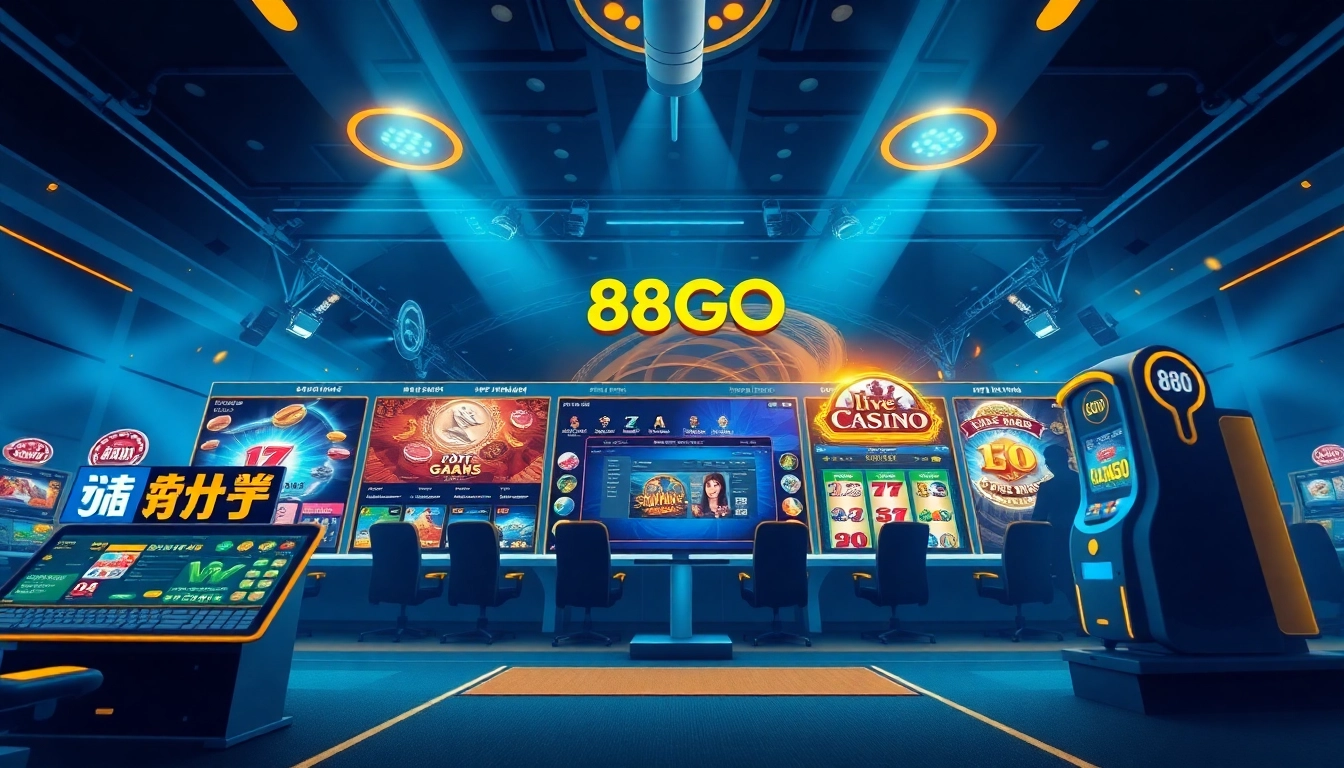 Engaging 88GO interface showcasing diverse gaming options and user-friendly design.