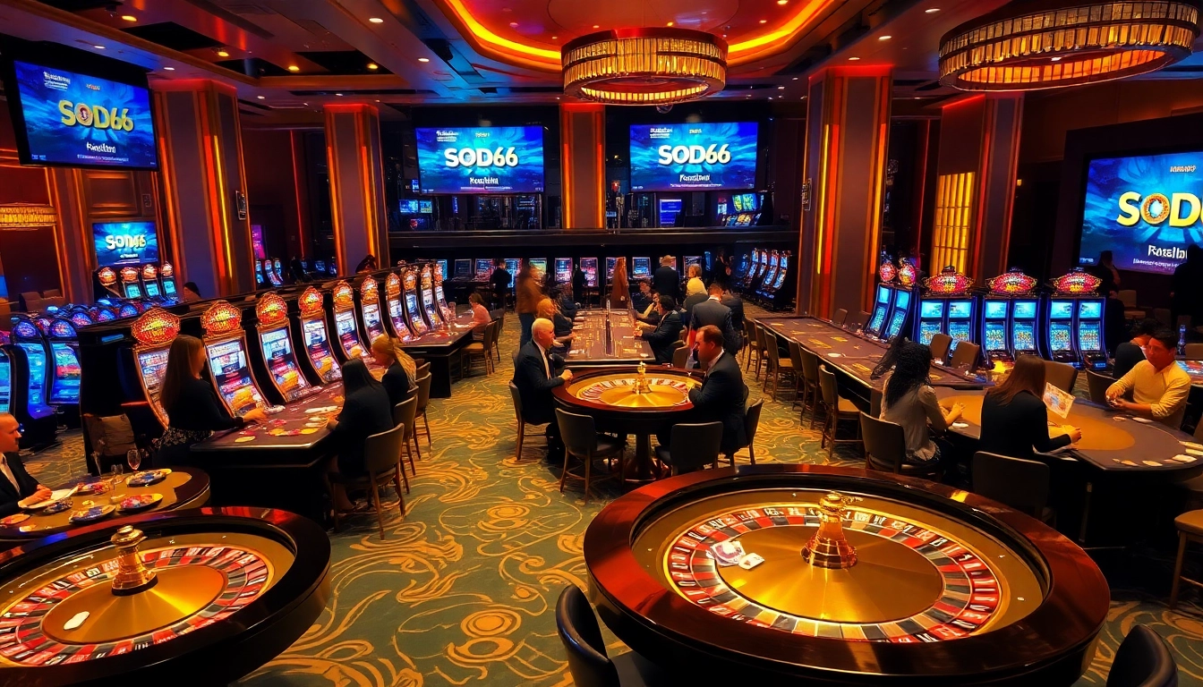 Experience the thrill of winning at SODO66 with vibrant casino games and exciting atmosphere.