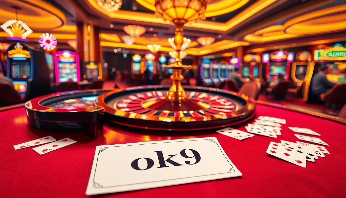 Experience excitement at the ok9 online casino with roulette, slots, and vibrant gaming action.