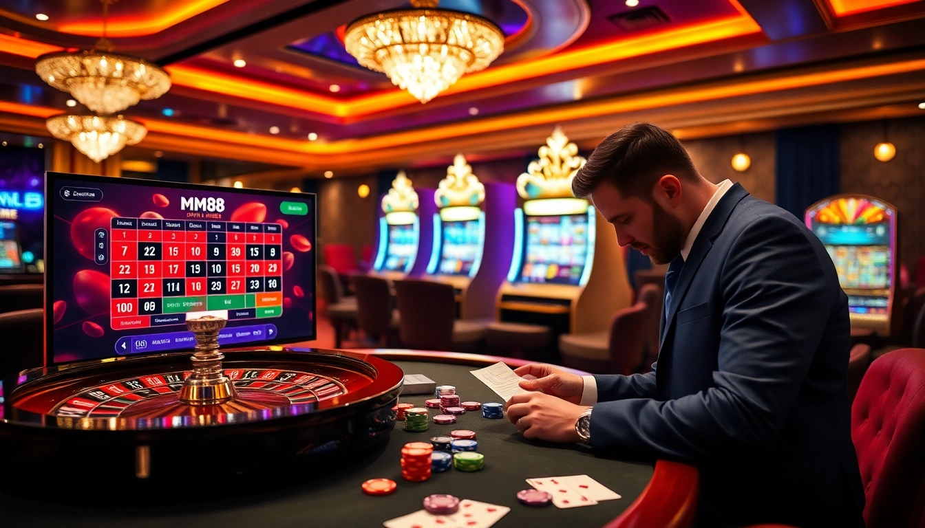 Experience the thrill at MM88 with vibrant casino tables, exciting games, and rewarding betting opportunities.