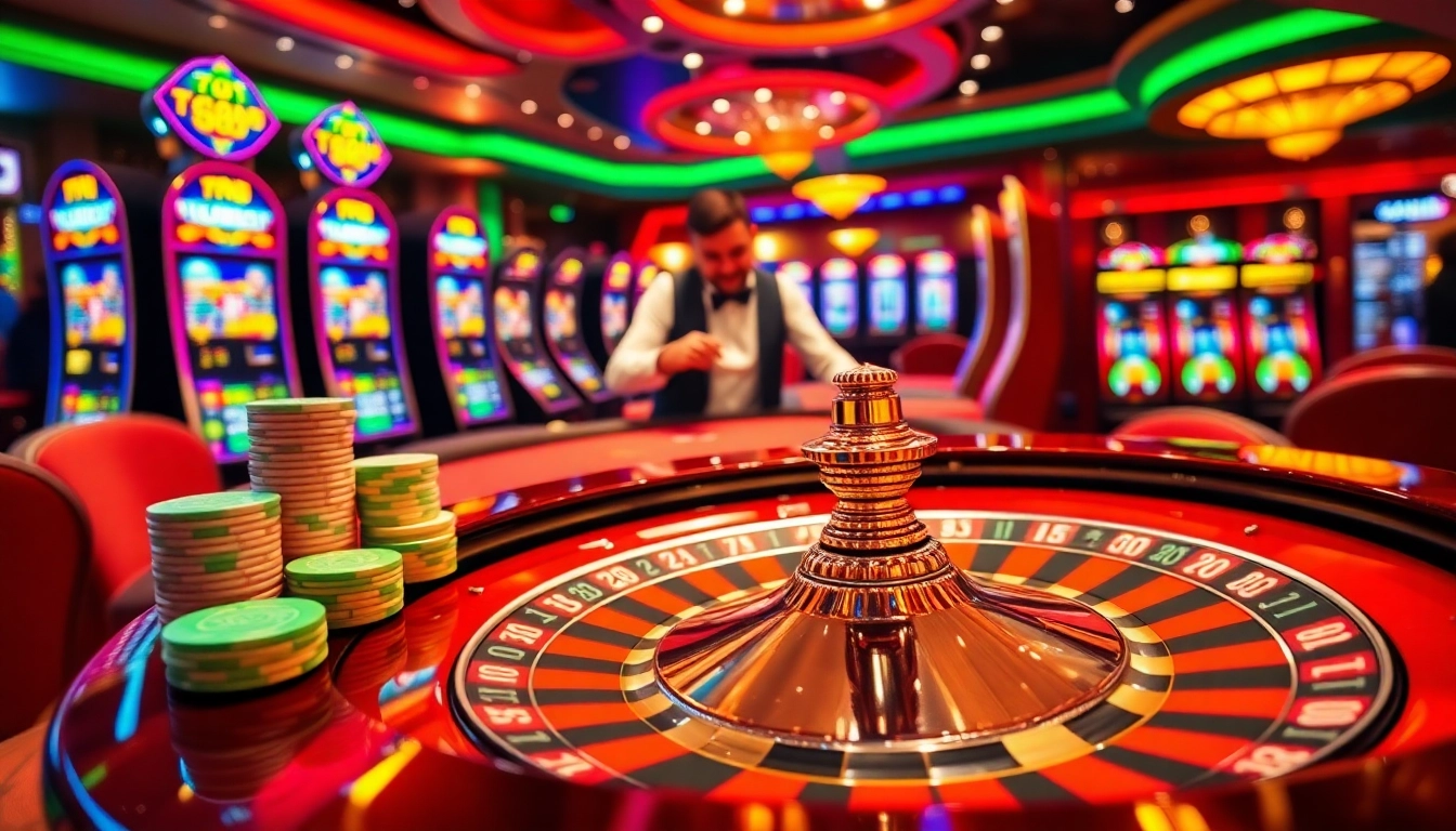 Experience casino excitement with TG88, showcasing vibrant roulette and engaging dealers.