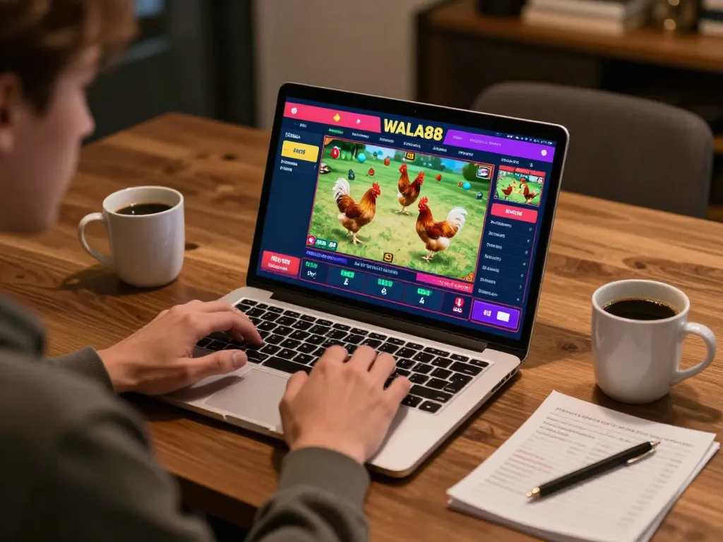 Engaging online betting experience on WALA88 with vibrant live streaming and strategic focus.