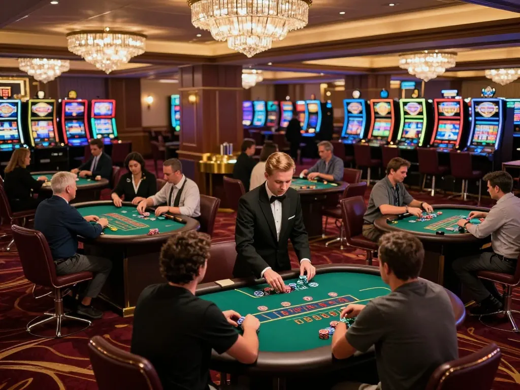 hb88 players engaging in strategic blackjack gameplay under warm ambient lights