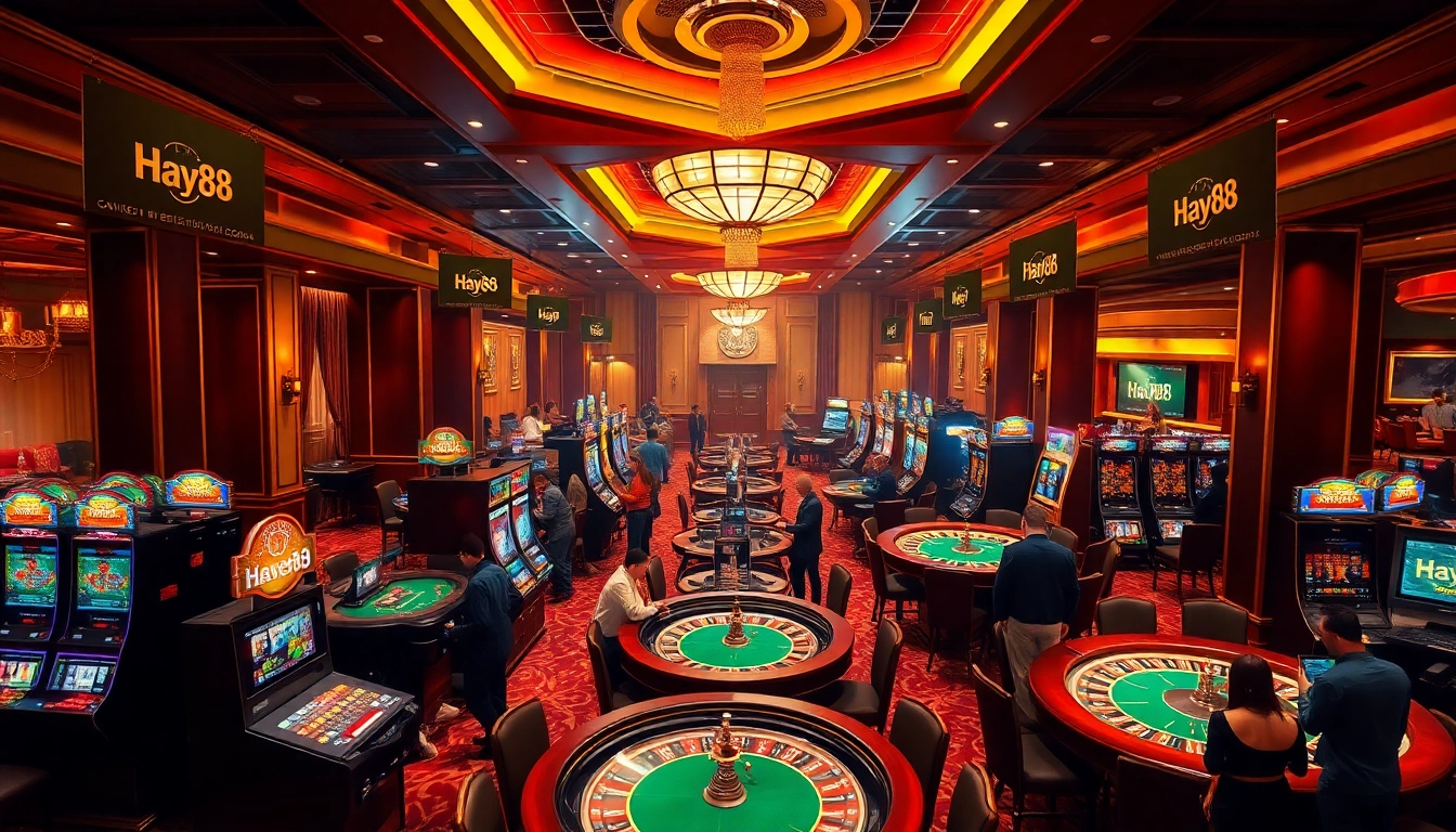 Experience the excitement at Hay88’s casino with vibrant games and lively players.