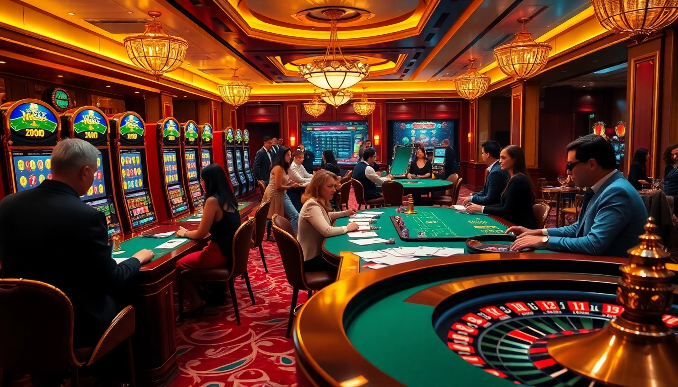 Engage in thrilling gaming at https://sunwin5.org/ with vibrant slot machines and poker tables.