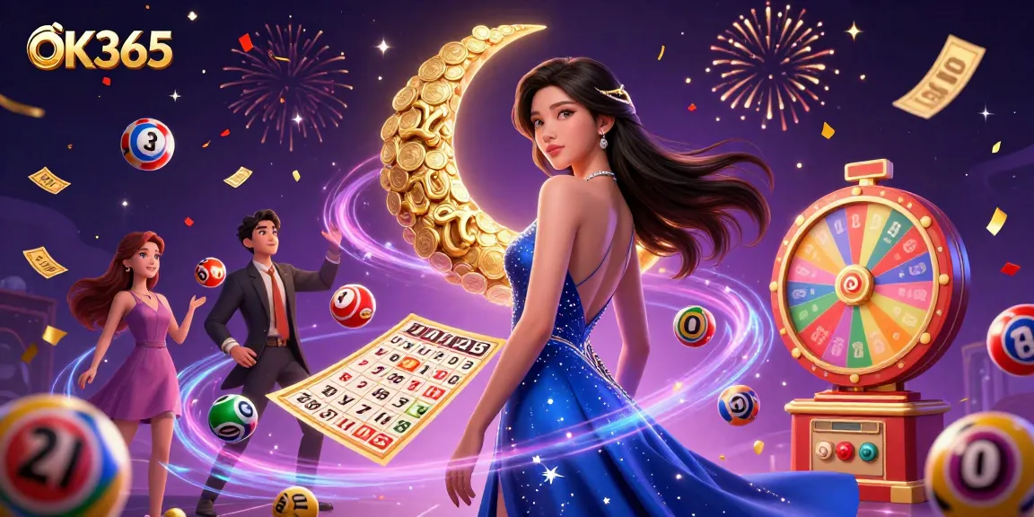 Win big with OK365 at this lively casino scene featuring elegant gameplay elements.