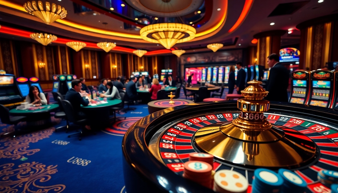 Experience the thrill of U888 casino gaming with vibrant tables and exciting gaming options.