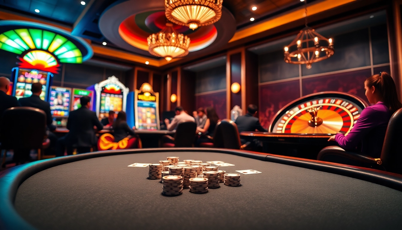Experience high-stakes excitement at https://dv88.design/ with players at a luxurious poker table.
