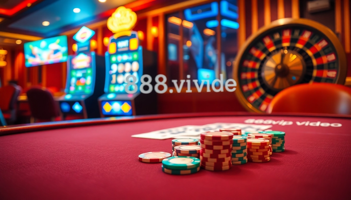 Experience the thrill of gambling at https://68vip.video/, featuring poker tables and spinning roulette wheels.