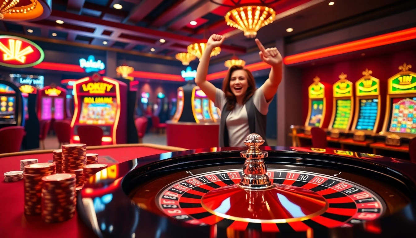 Experience high-stakes excitement and winning moments at LuckyWin casino.