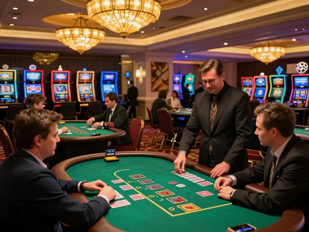 Players enjoying an exciting blackjack game at the 88club casino, showcasing a lively and strategic atmosphere