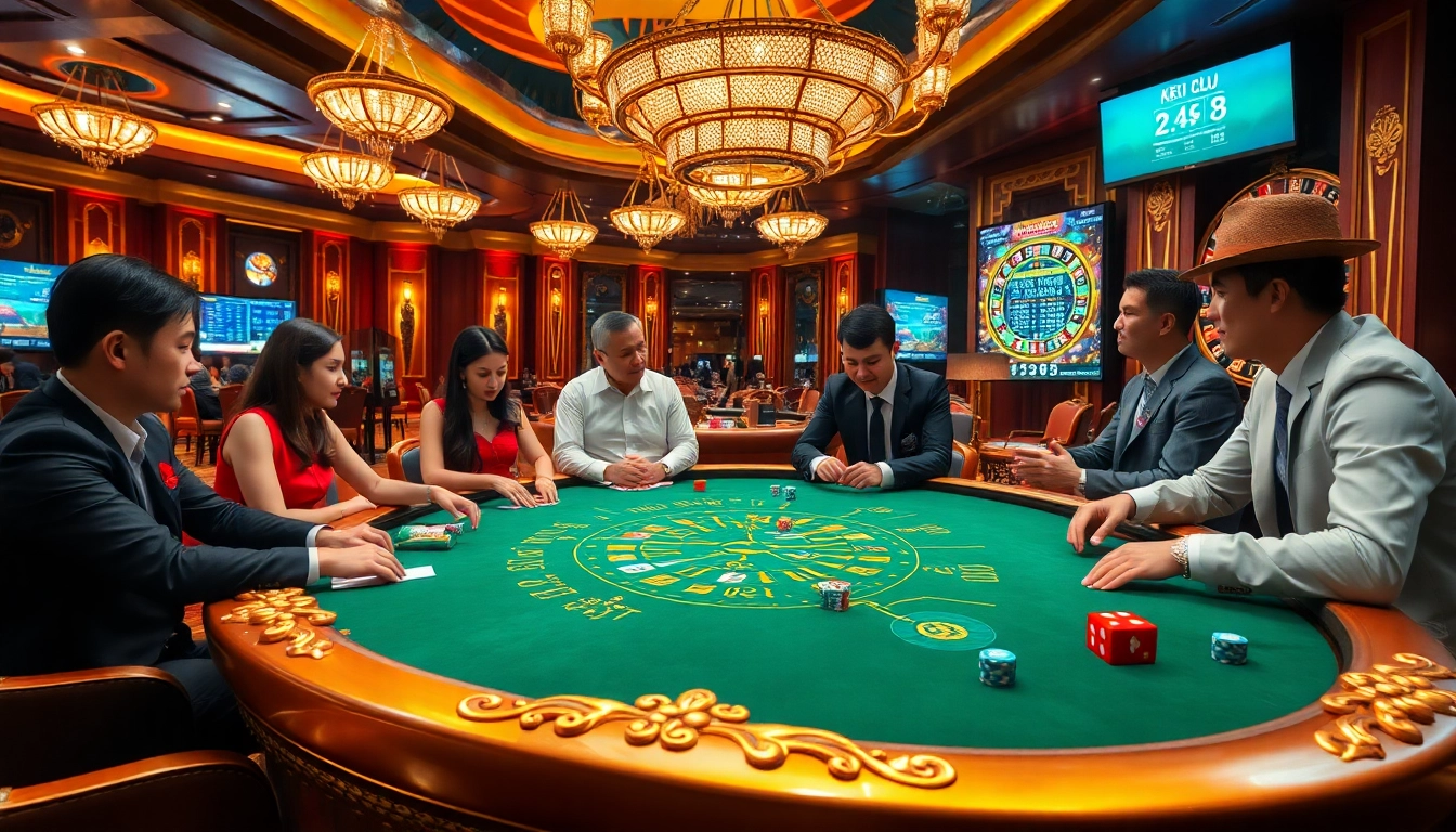 Tài Xỉu MD5 gameplay highlights with vibrant casino ambiance and strategic betting.