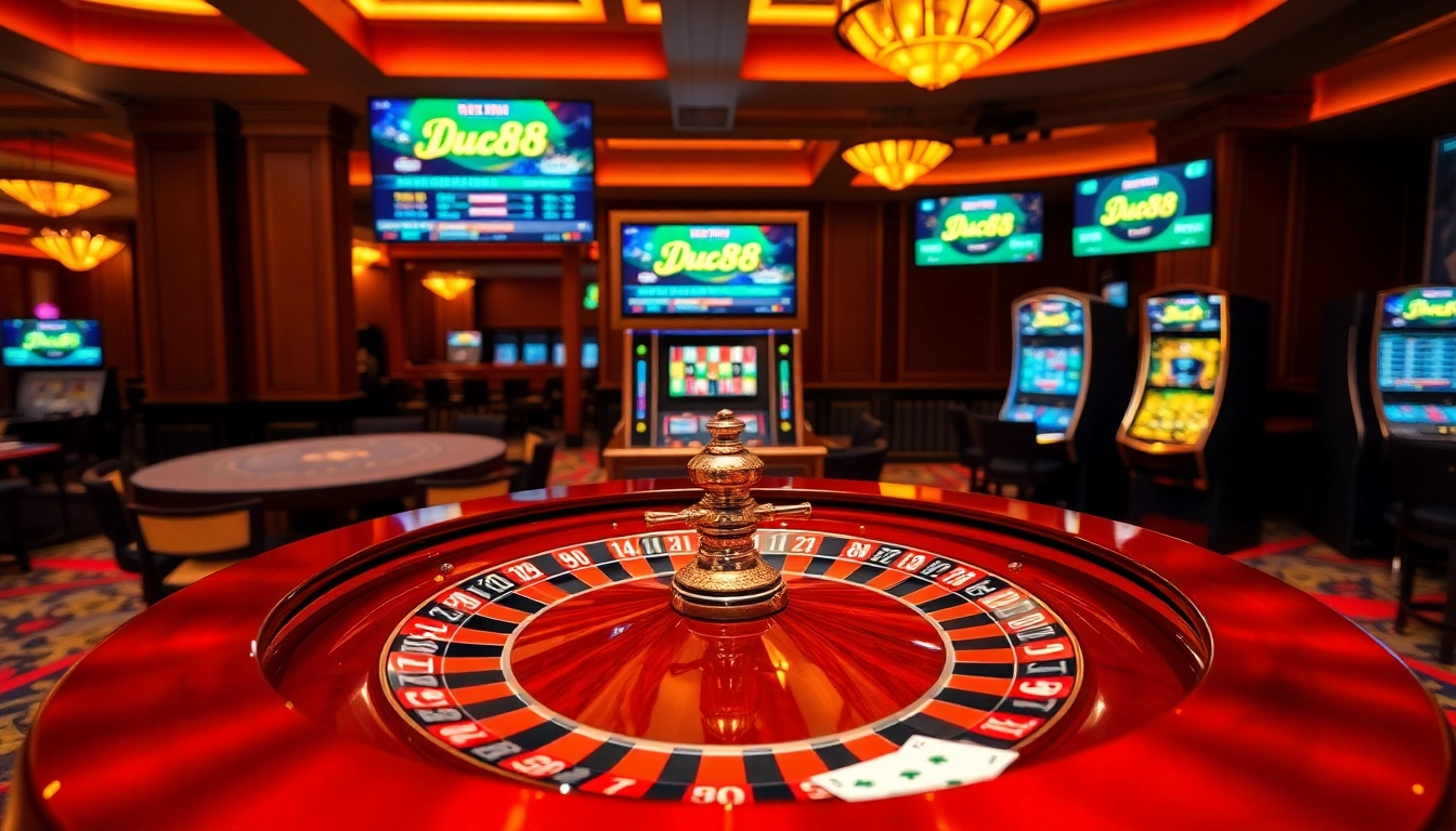 Experience the excitement of uu88 with vibrant casino games and professional gambling ambiance.