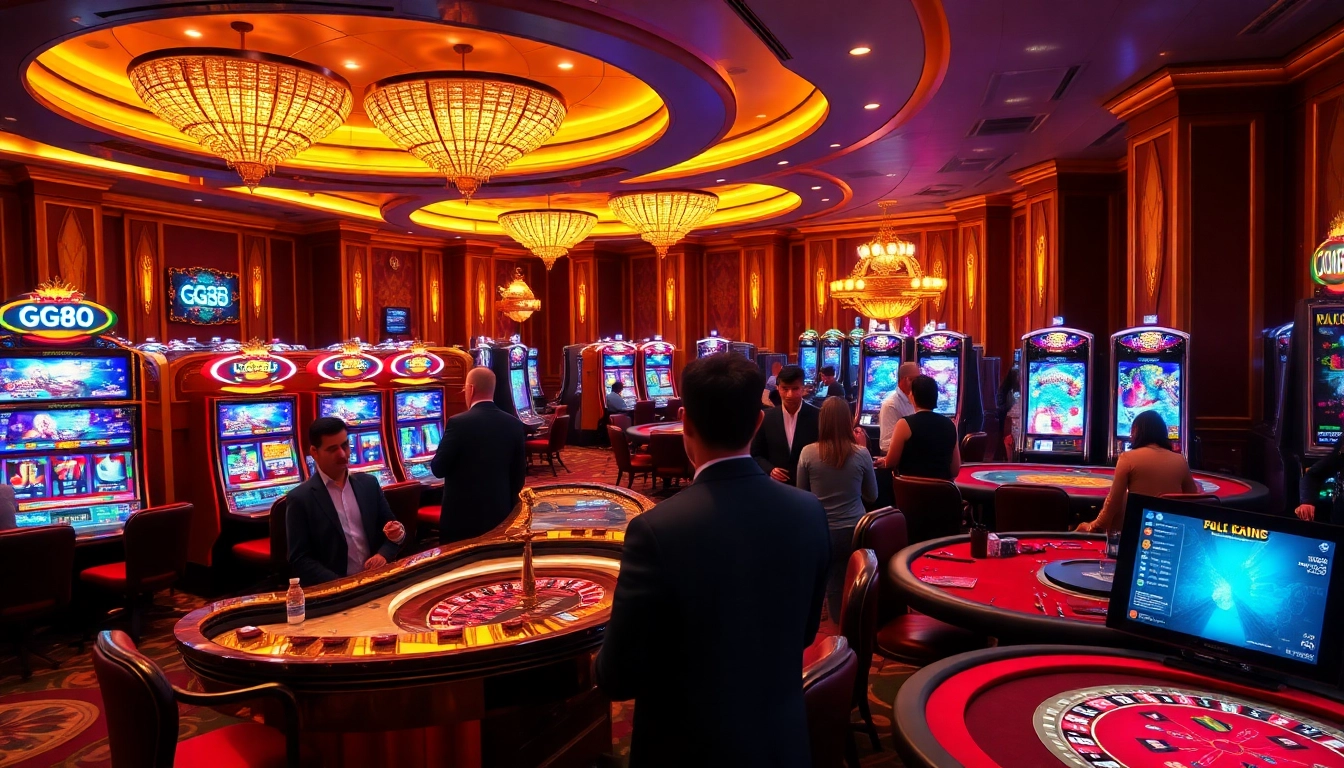 Experience the vibrant excitement of GG88 casino gaming with luxurious slots and roulette.