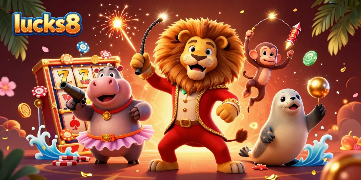 Experience excitement at lucks8 with vibrant slot games and circus characters