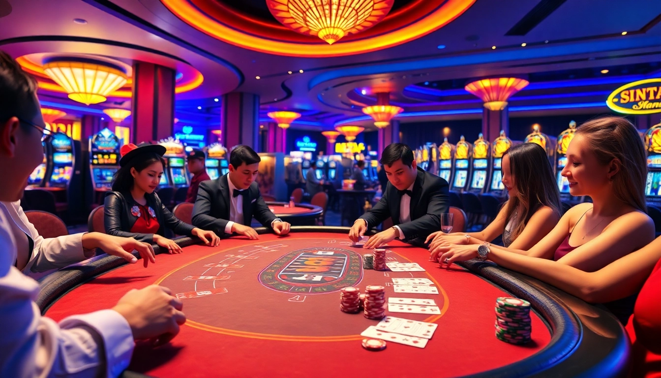 Experience thrilling gameplay at https://suncity.one/ with players engaged in a high-stakes casino game.