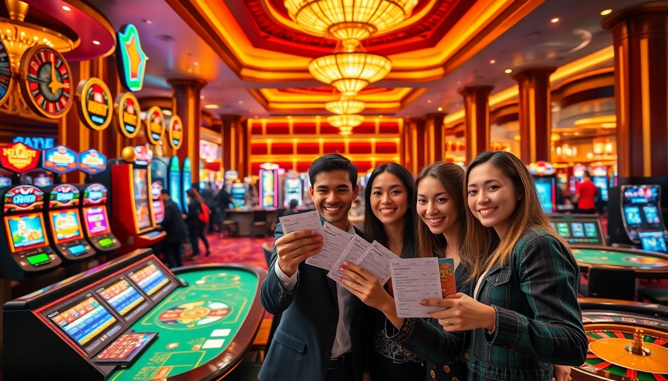 Evaluating betting strategies at SHBET with excitement in a luxurious casino setting.