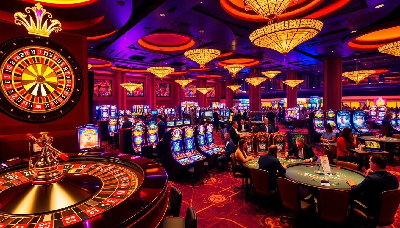 Experience the excitement of i9bet at a vibrant casino with thrilling games and luxurious atmosphere.
