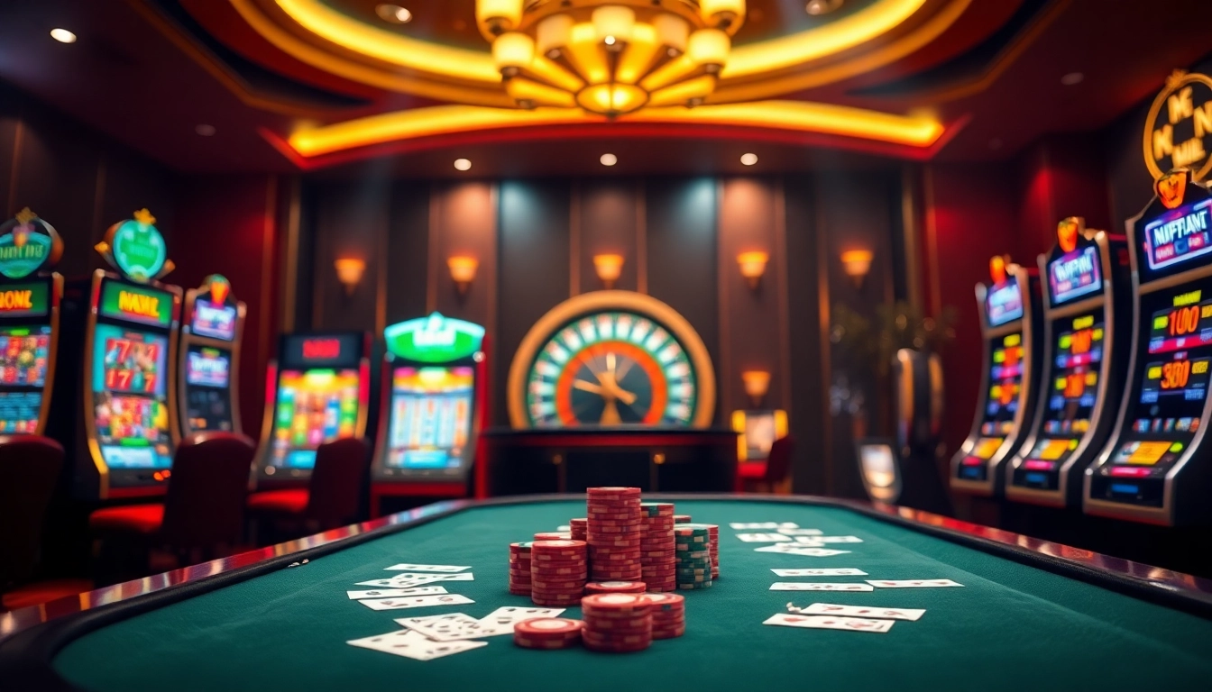 Experience thrilling gameplay at open88.ninja with vibrant casino tables and immersive environments.