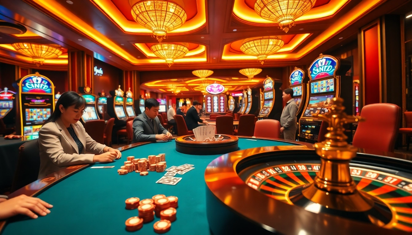 Experience thrilling gambling action at xn88 with vibrant casino tables and exciting games.