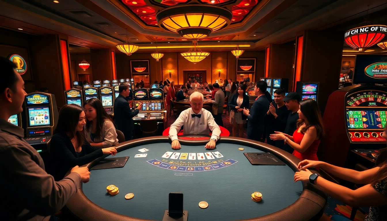 Trải nghiệm sự hứng khởi tại Nhà cái JD88 với bàn casino sôi động và người chơi tương tác