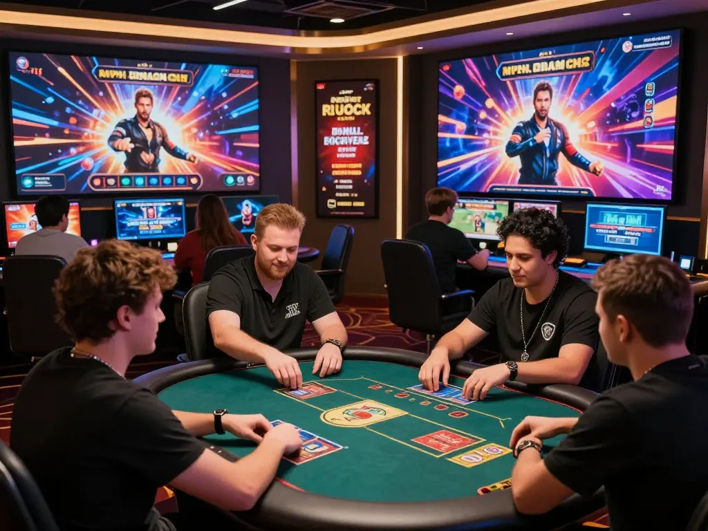 Engaging online gaming atmosphere at 23win with players enjoying exciting card games and vibrant graphics.