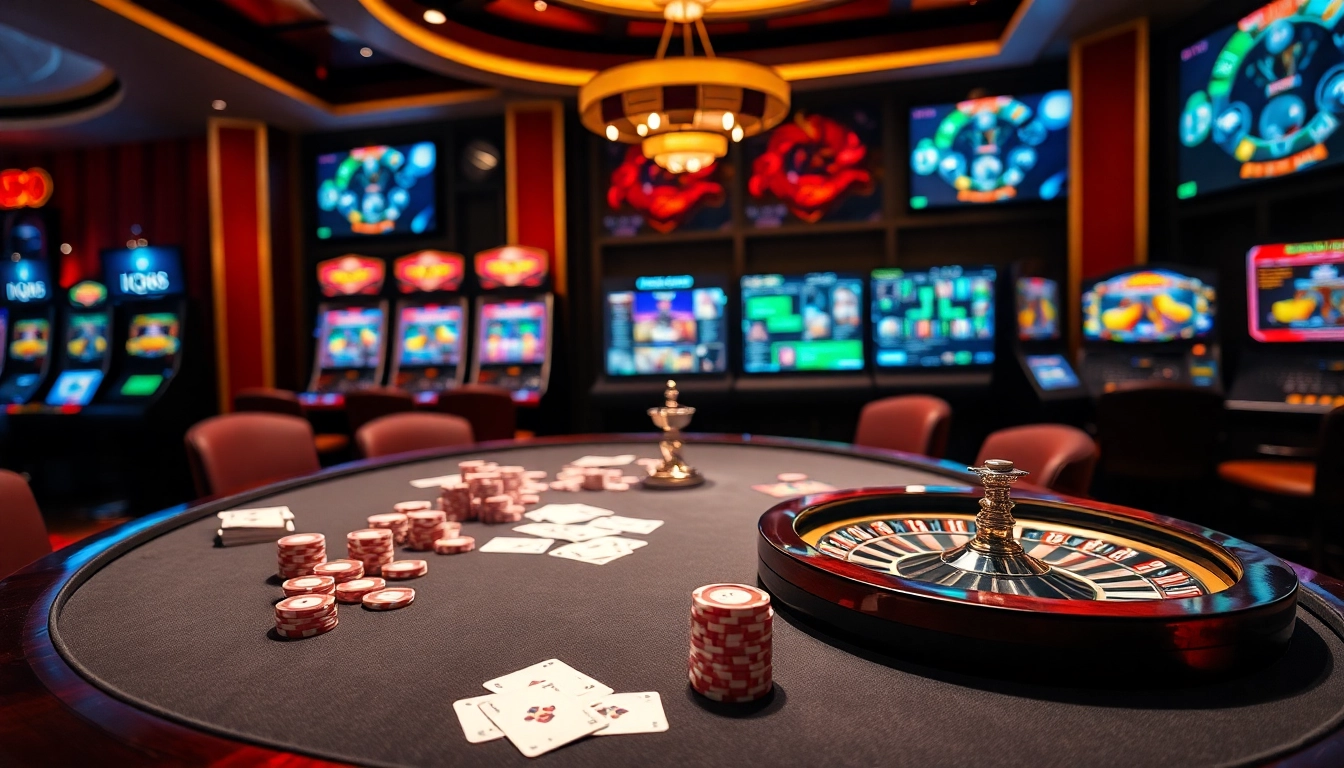 Experience the thrill of iq88 with luxurious casino visuals and enticing gambling elements.