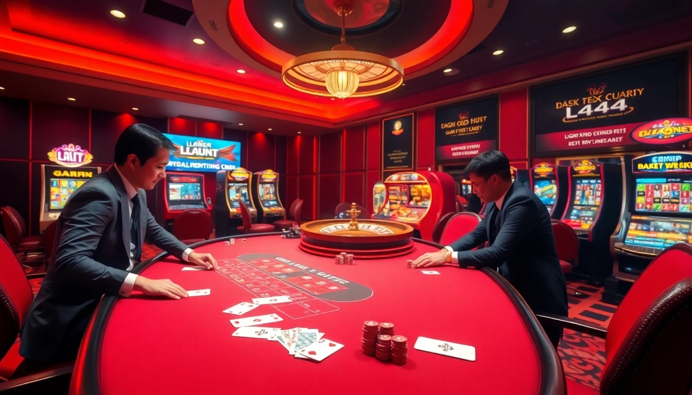 L444 live casino experience with vibrant tables, professional dealers, and exciting games.