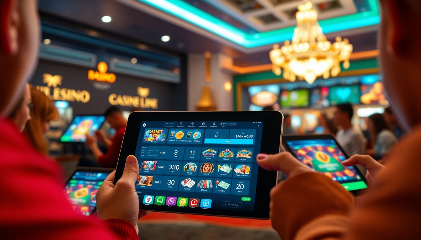 Experience thrilling online gaming at 8kbettt.co featuring modern devices and vibrant interfaces.