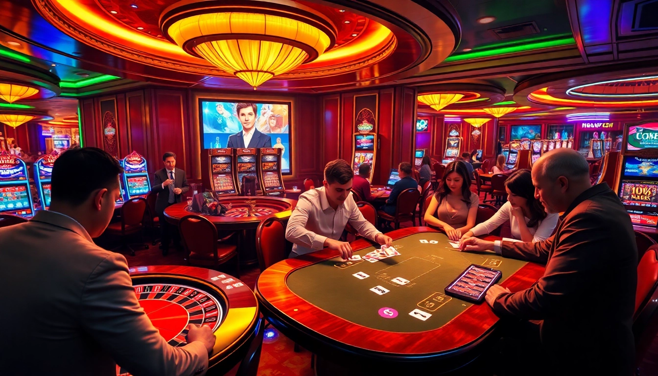 Experience thrilling casino action with 'newphim' showcasing vibrant gaming and excitement.