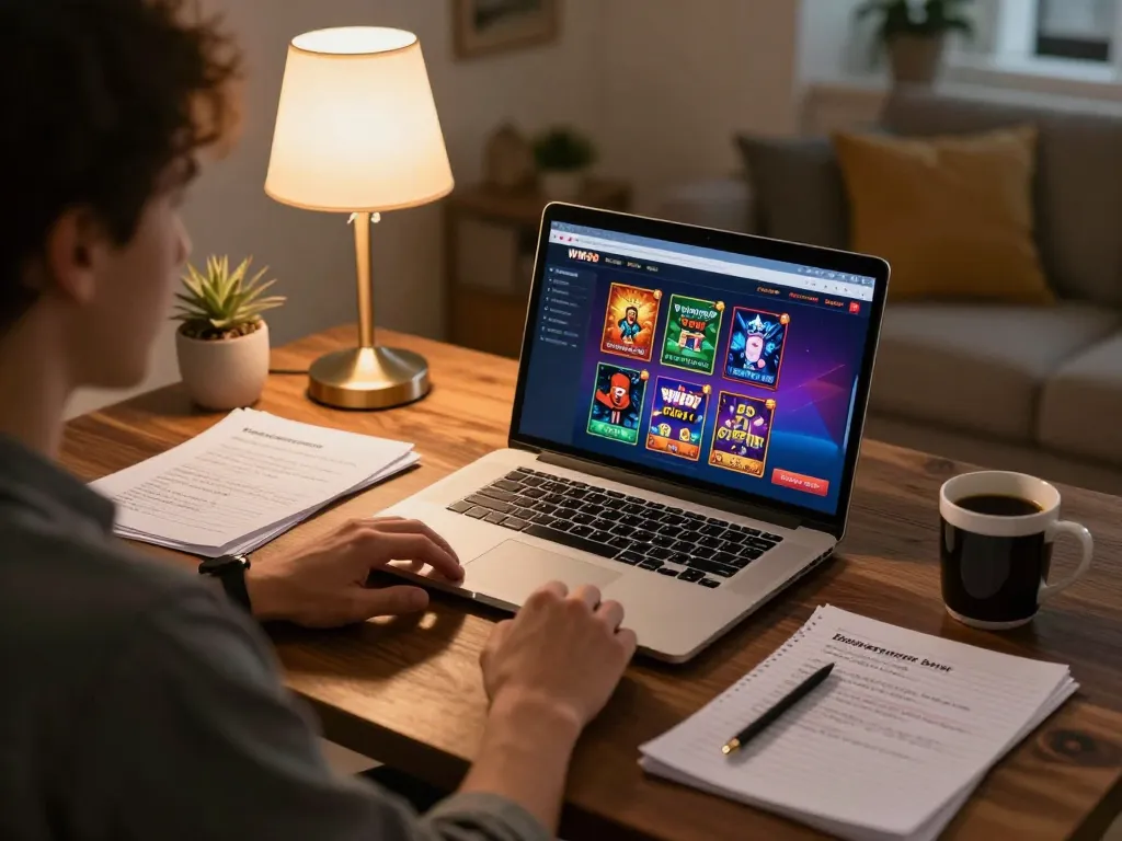 Engaging gameplay on the WW88 platform showcasing strategic bankroll management in a cozy home setting