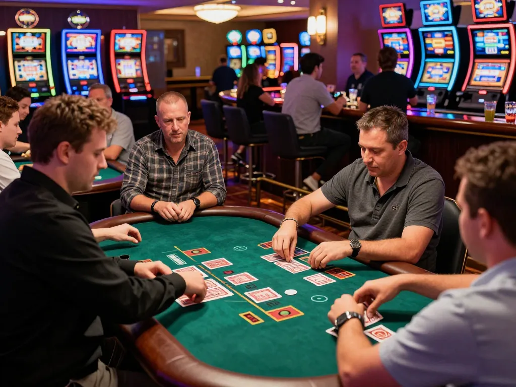Players enjoy lively blackjack at tip88 casino with vibrant atmosphere and engaging gameplay.