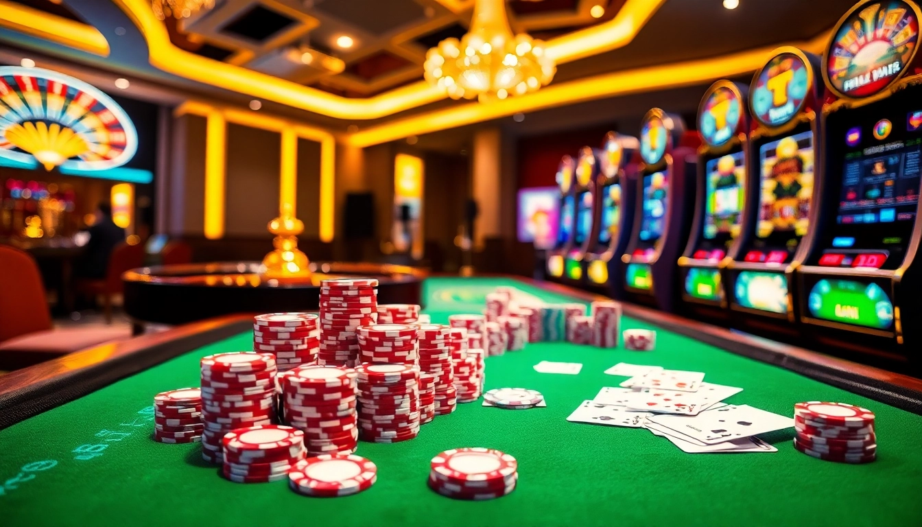 Experience the thrill of winning at the table games and slots featured on https://www.sclub88.bet/ with vibrant casino visuals.