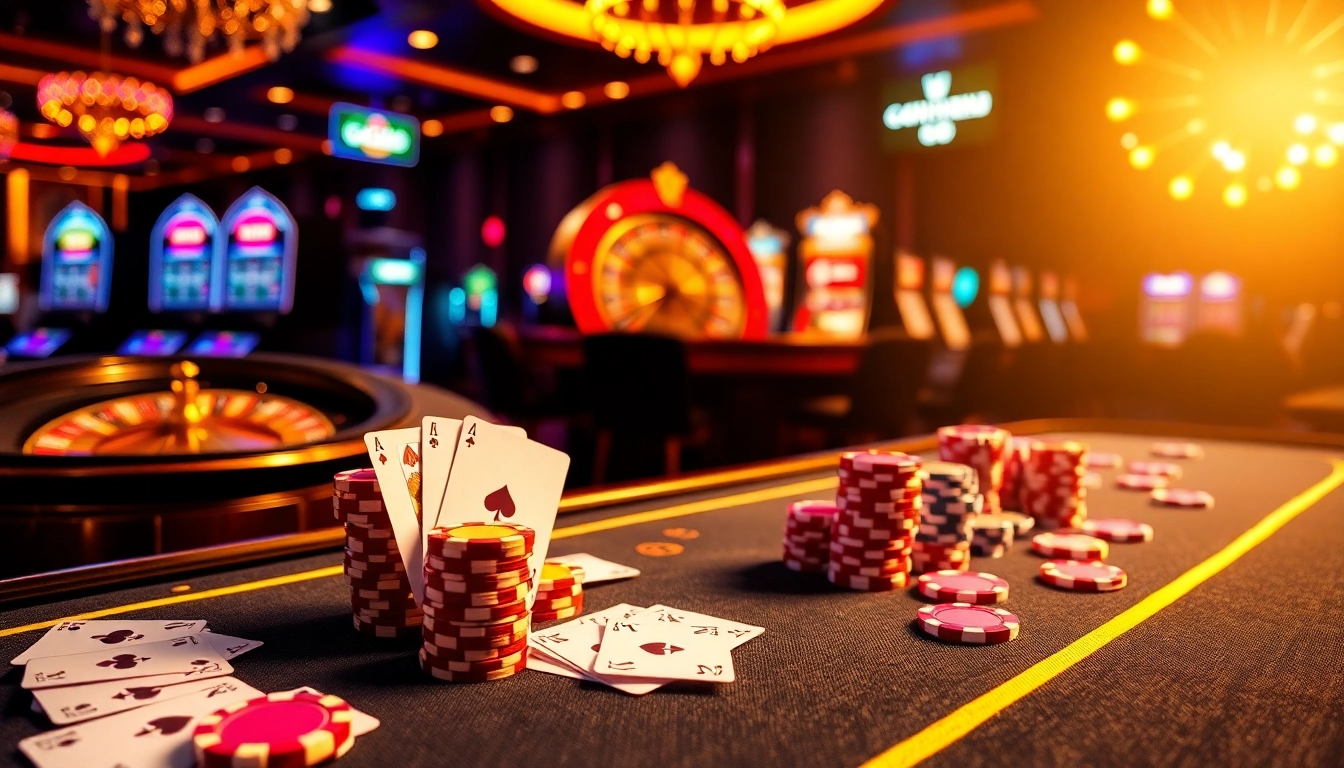 Experience the excitement at GG88 with vibrant casino games and luxurious decor.