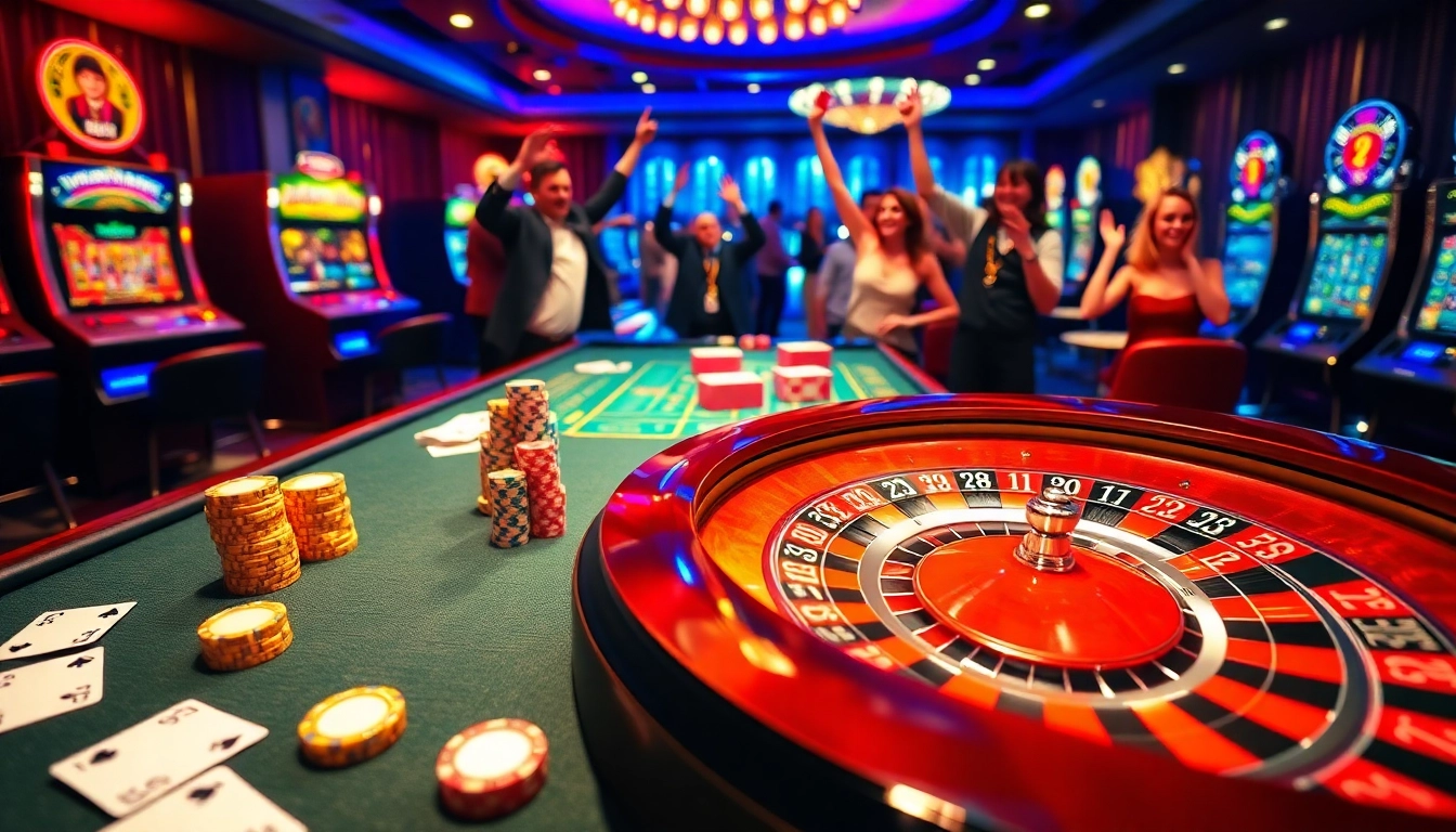 Experience online gambling excitement at https://12bett.bot/ with vibrant casino visuals including roulette and poker.