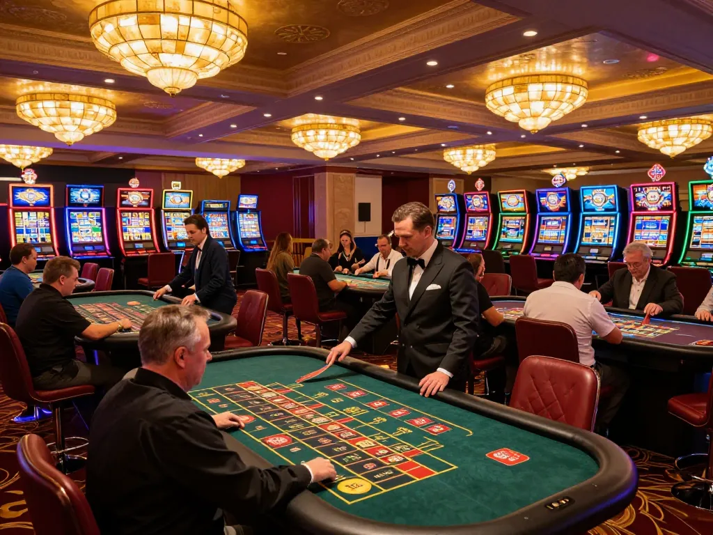 A group of players at F168 roulette tables enjoying high stakes gameplay in a luxurious casino
