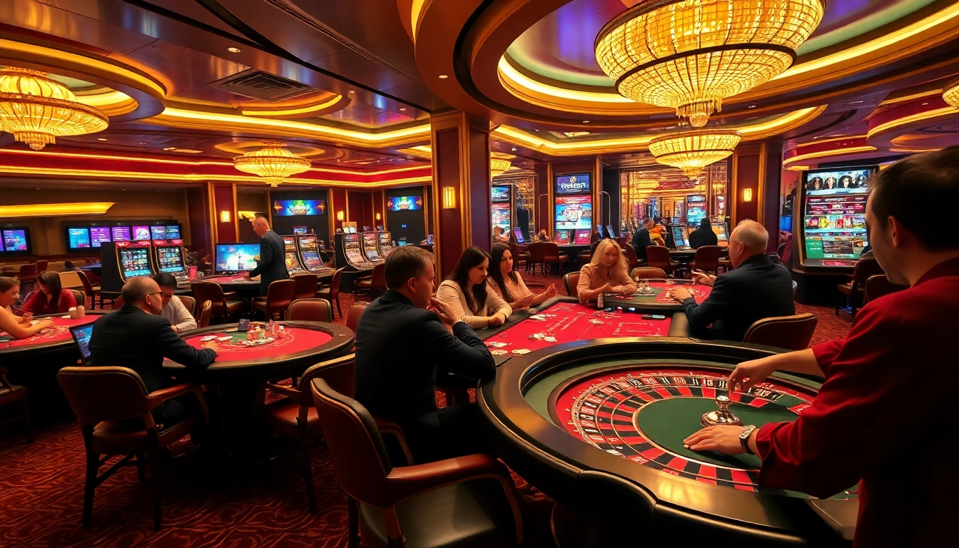 Experience the thrill of Casino rikbet with vibrant gaming action and luxurious interiors.
