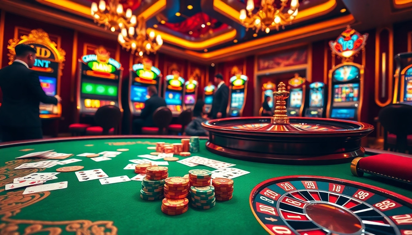 Experience king 88 casino action with vibrant poker chips and an elegant roulette wheel.