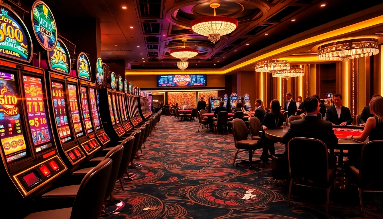 Experience thrilling gameplay at https://slot365.cx/ with vibrant slot machines and engaging casino dealers.